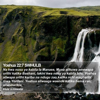 Yoshua 22:7 SWHULB Bible Verse Image