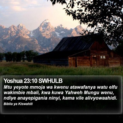 Yoshua 23:10 SWHULB Bible Verse Image