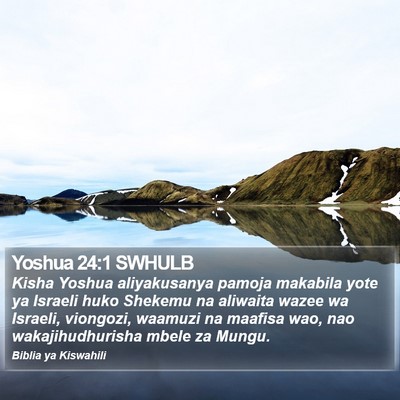 Yoshua 24:1 SWHULB Bible Verse Image