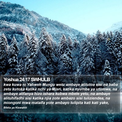 Yoshua 24:17 SWHULB Bible Verse Image