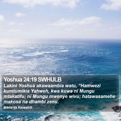 Yoshua 24:19 SWHULB Bible Verse Image