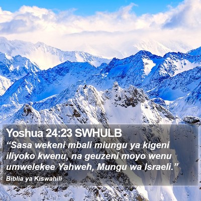 Yoshua 24:23 SWHULB Bible Verse Image