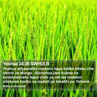 Yoshua 24:26 SWHULB Bible Verse Image