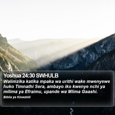 Yoshua 24:30 SWHULB Bible Verse Image