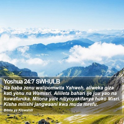 Yoshua 24:7 SWHULB Bible Verse Image