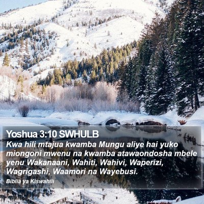 Yoshua 3:10 SWHULB Bible Verse Image