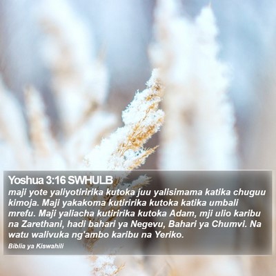 Yoshua 3:16 SWHULB Bible Verse Image