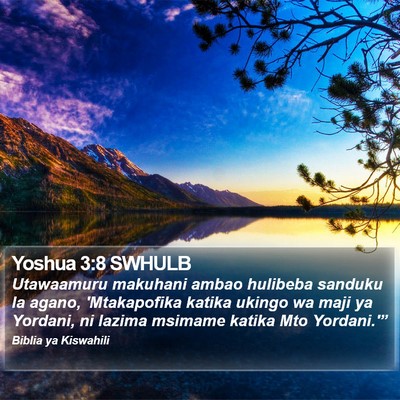 Yoshua 3:8 SWHULB Bible Verse Image