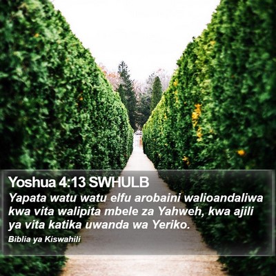 Yoshua 4:13 SWHULB Bible Verse Image