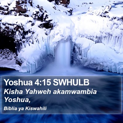 Yoshua 4:15 SWHULB Bible Verse Image