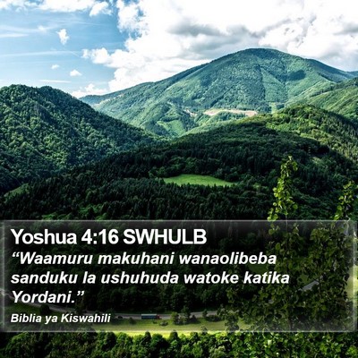 Yoshua 4:16 SWHULB Bible Verse Image