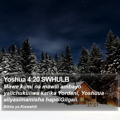 Yoshua 4:20 SWHULB Bible Verse Image