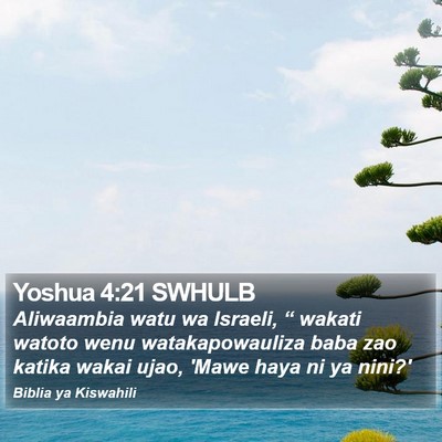 Yoshua 4:21 SWHULB Bible Verse Image