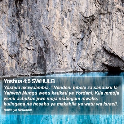 Yoshua 4:5 SWHULB Bible Verse Image