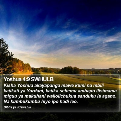 Yoshua 4:9 SWHULB Bible Verse Image