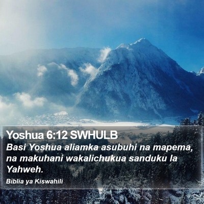 Yoshua 6:12 SWHULB Bible Verse Image