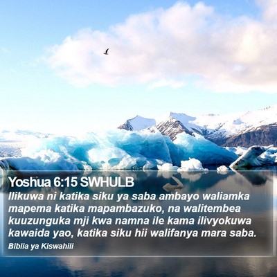 Yoshua 6:15 SWHULB Bible Verse Image