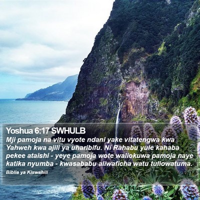 Yoshua 6:17 SWHULB Bible Verse Image