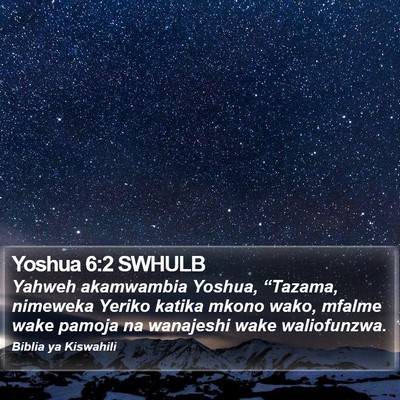 Yoshua 6:2 SWHULB Bible Verse Image