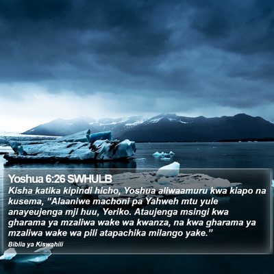 Yoshua 6:26 SWHULB Bible Verse Image