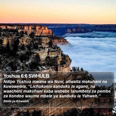Yoshua 6:6 SWHULB Bible Verse Image