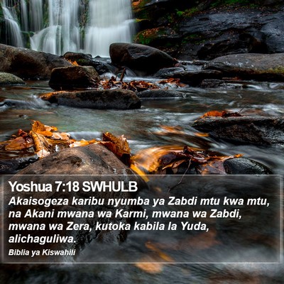 Yoshua 7:18 SWHULB Bible Verse Image