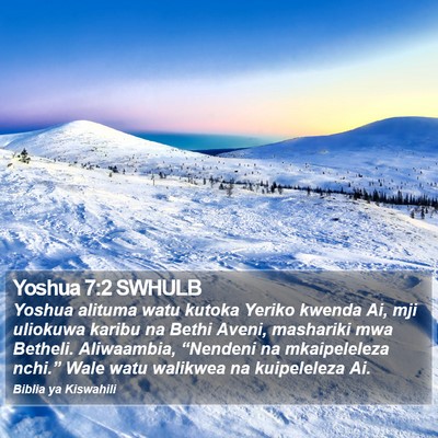 Yoshua 7:2 SWHULB Bible Verse Image
