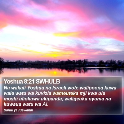 Yoshua 8:21 SWHULB Bible Verse Image