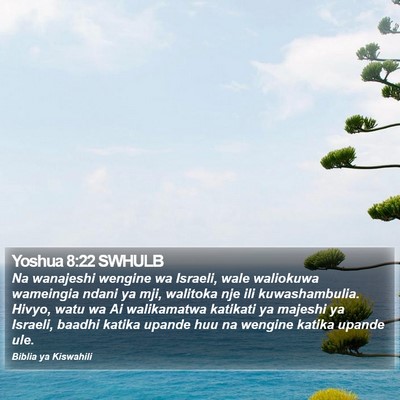 Yoshua 8:22 SWHULB Bible Verse Image