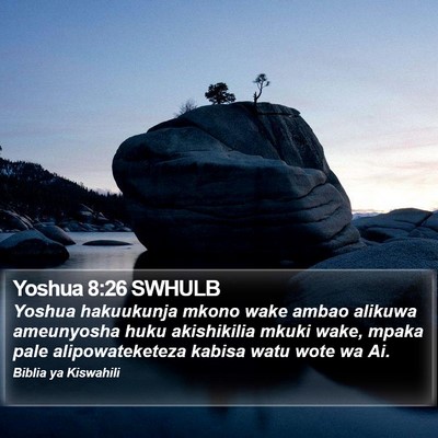 Yoshua 8:26 SWHULB Bible Verse Image