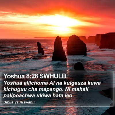 Yoshua 8:28 SWHULB Bible Verse Image