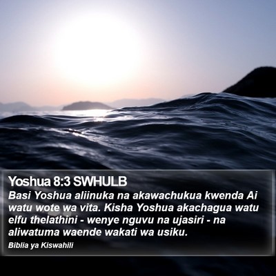 Yoshua 8:3 SWHULB Bible Verse Image