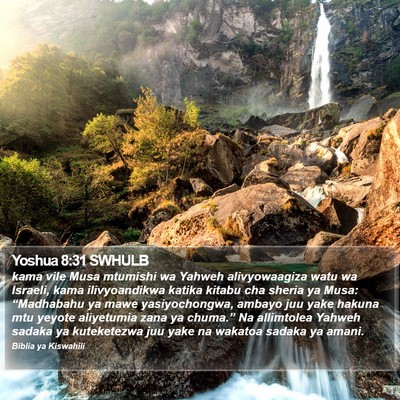 Yoshua 8:31 SWHULB Bible Verse Image