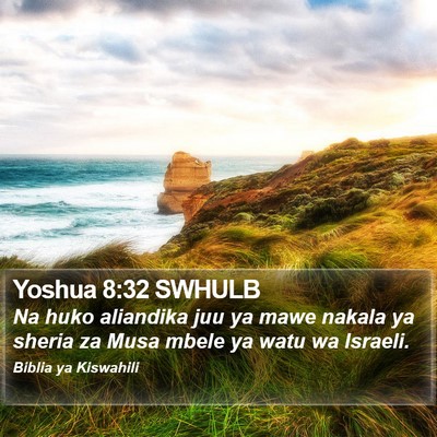 Yoshua 8:32 SWHULB Bible Verse Image