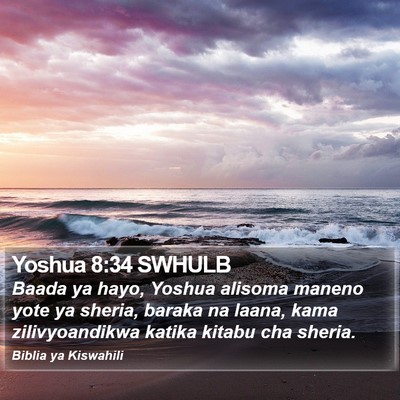 Yoshua 8:34 SWHULB Bible Verse Image