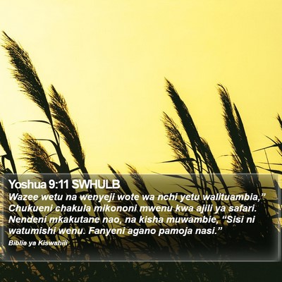 Yoshua 9:11 SWHULB Bible Verse Image