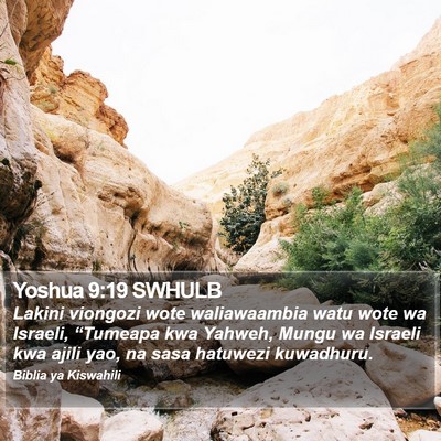 Yoshua 9:19 SWHULB Bible Verse Image