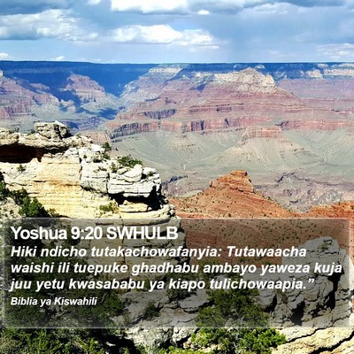 Yoshua 9:20 SWHULB Bible Verse Image