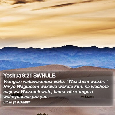 Yoshua 9:21 SWHULB Bible Verse Image
