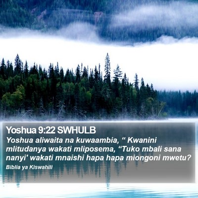 Yoshua 9:22 SWHULB Bible Verse Image