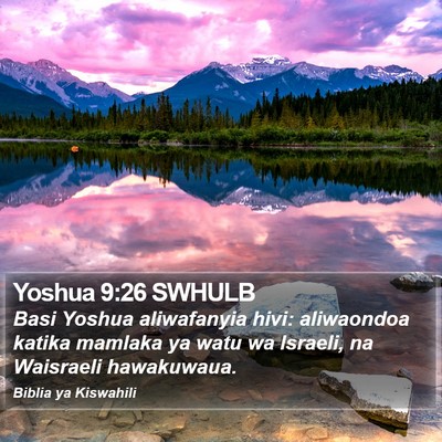 Yoshua 9:26 SWHULB Bible Verse Image