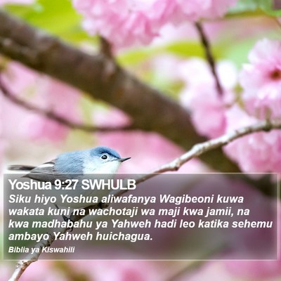 Yoshua 9:27 SWHULB Bible Verse Image