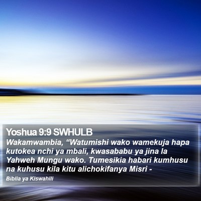Yoshua 9:9 SWHULB Bible Verse Image