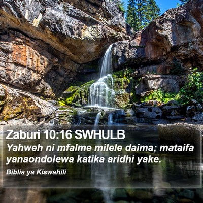 Zaburi 10:16 SWHULB Bible Verse Image