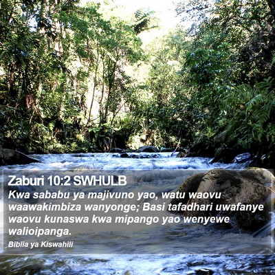Zaburi 10:2 SWHULB Bible Verse Image