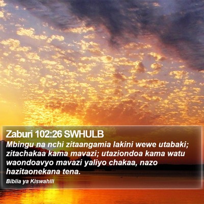 Zaburi 102:26 SWHULB Bible Verse Image