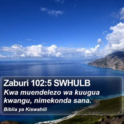 Zaburi 102:5 SWHULB Bible Verse Image