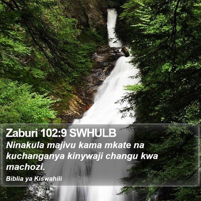 Zaburi 102:9 SWHULB Bible Verse Image