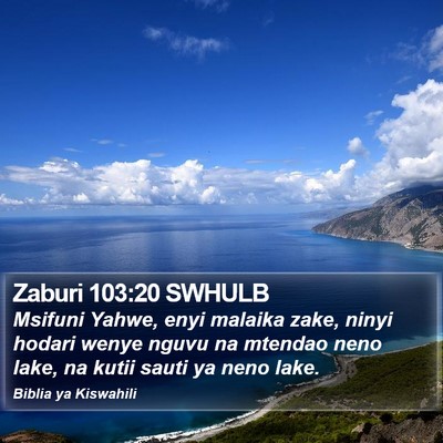 Zaburi 103:20 SWHULB Bible Verse Image