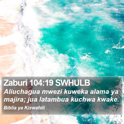 Zaburi 104:19 SWHULB Bible Verse Image